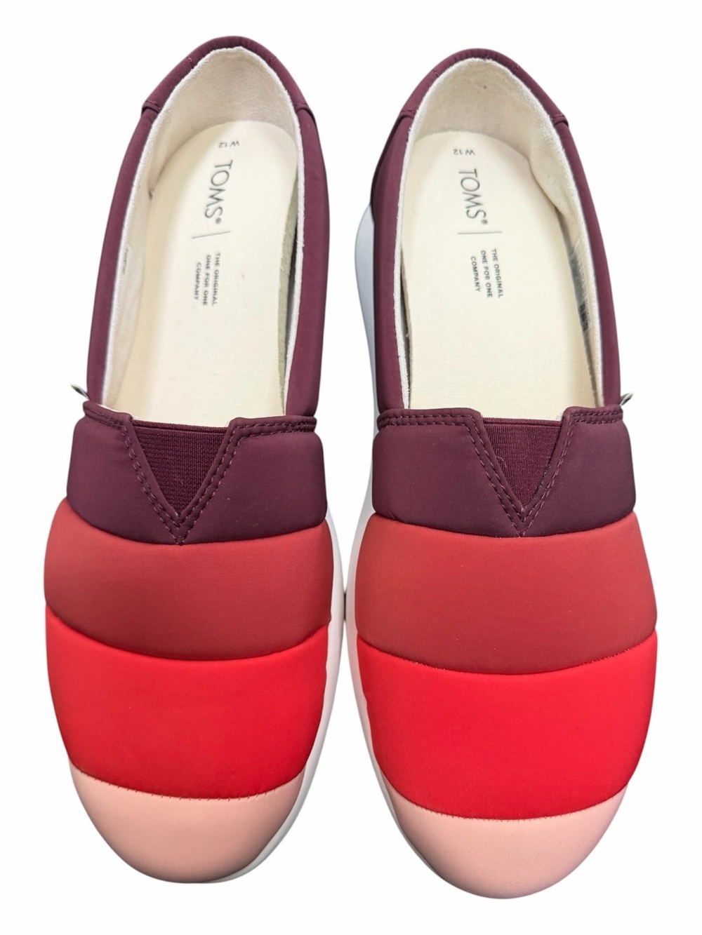 TOMS |Women’s Size 12 |Lightweight Cushioned Colorblock Slip-On Comfort Shoes - Picture 7 of 9